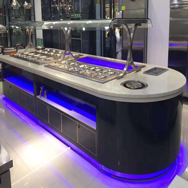 Customized open display buffet table Customized open display buffet table
