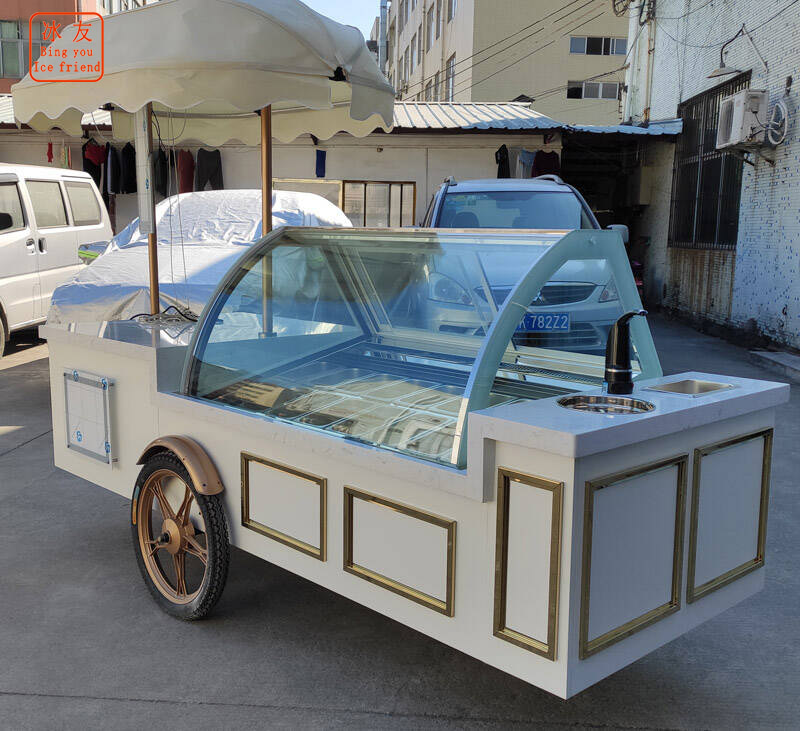 Customized ice cream push cart Customized ice cream push cart